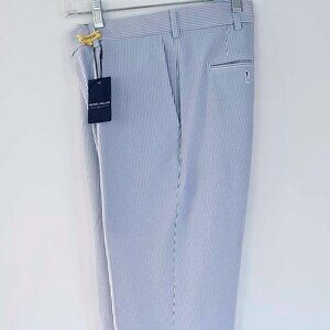 Peter Millar Light Blue Seersucker Pants 40x31 NWT